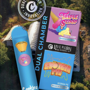 Buy Dual Chamber Live Resin Cookies Vape Cartridge Near Me